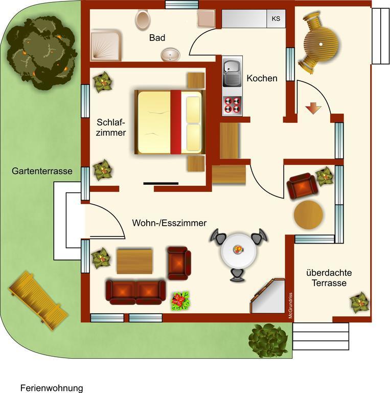 Ferienhaus Giesela **** 베르니게로데 객실 사진